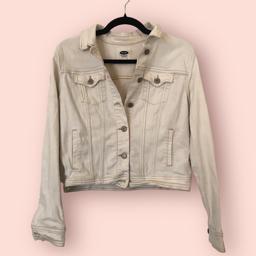 Old Navy White Denim Jacket